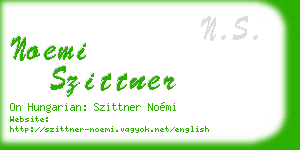 noemi szittner business card